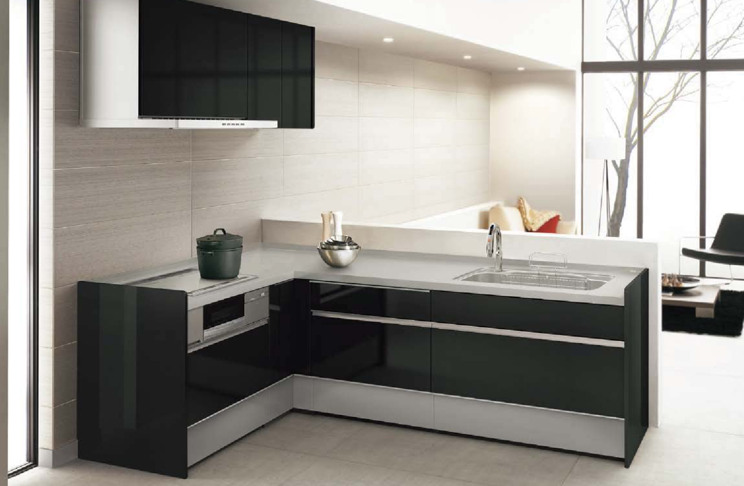 「シエラ」リクシルキッチンの評判は？最新のモノトーンキッチンとは？ キッチンリフォームマニア